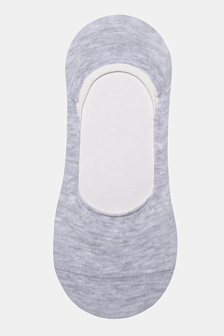 2 Çift Pamuklu Kaydırmaz Topuklu Siyah Babet Çorabı - 2