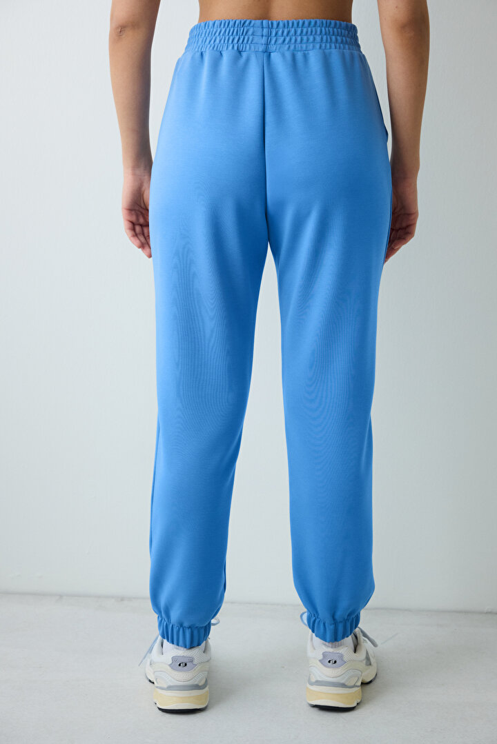 Silky Feel Blue Jogger - 2