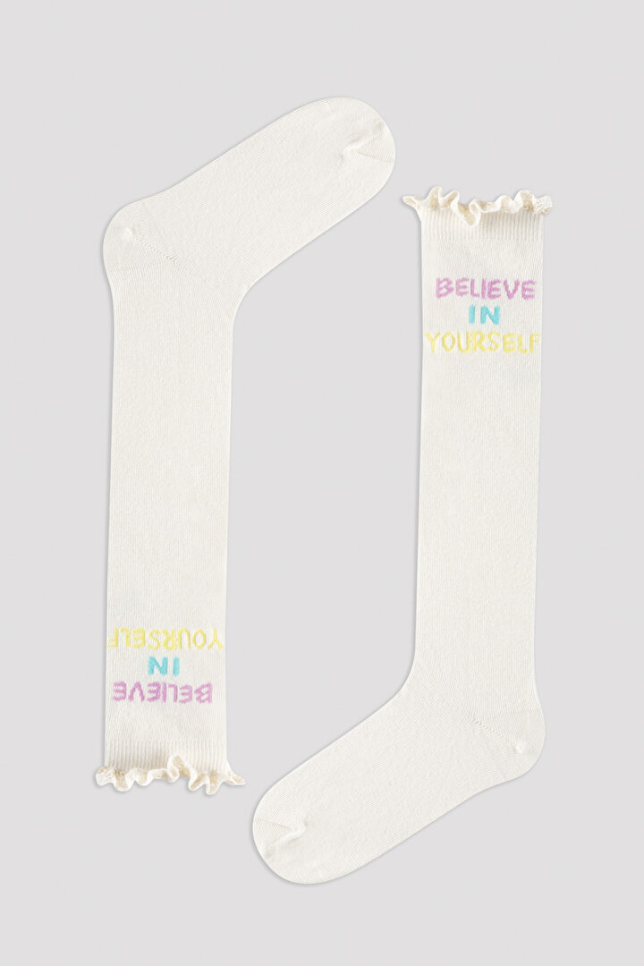 Girls Believe In Yourself Pants Socks - 1