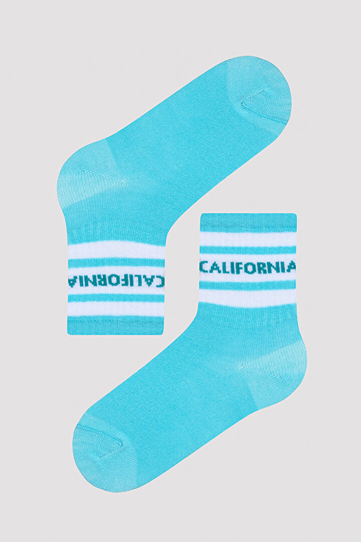 Erkek Çocuk California Beyaz 2li Soket Çorap - 2