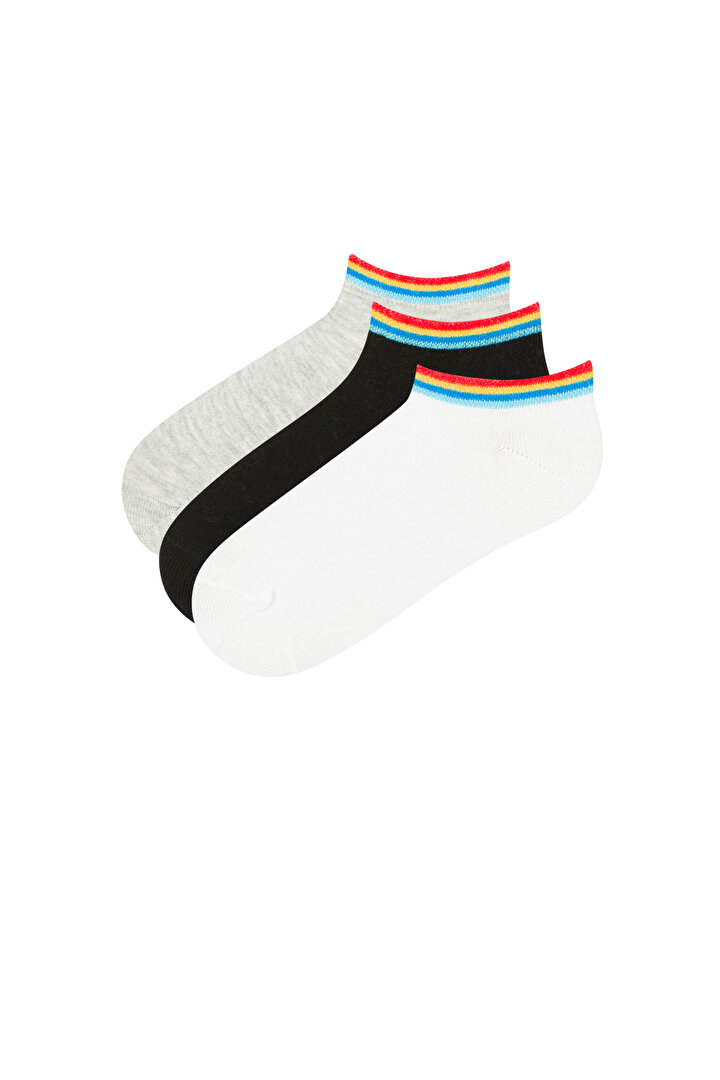 Boys Classic Stripe 3In1 Liner Socks - 1