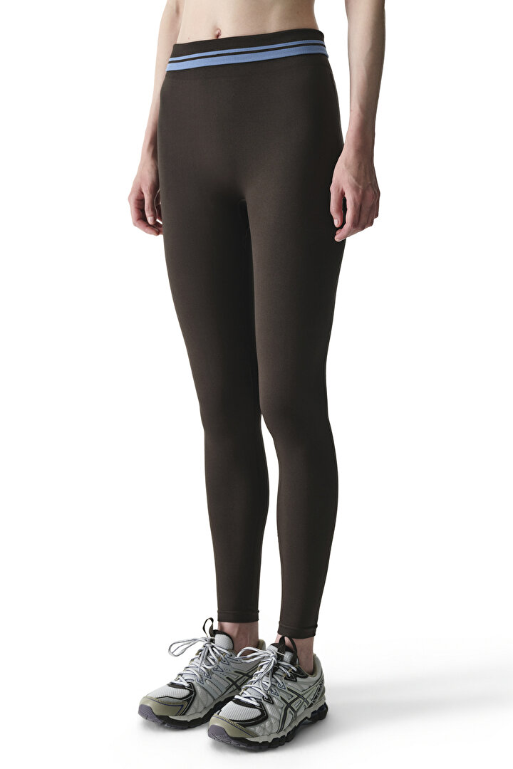 Haki Foldable Dikişsiz Tayt - 1