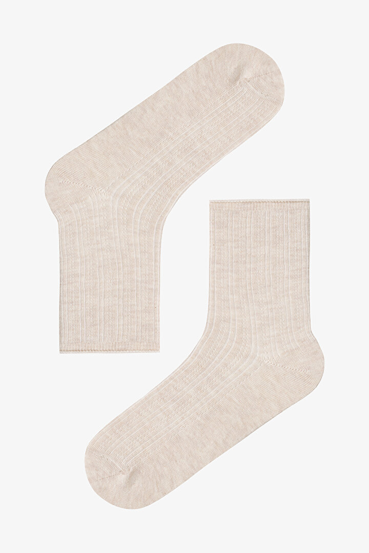 Renkli Relax Jacquard 5'li Soket Çorap - 2