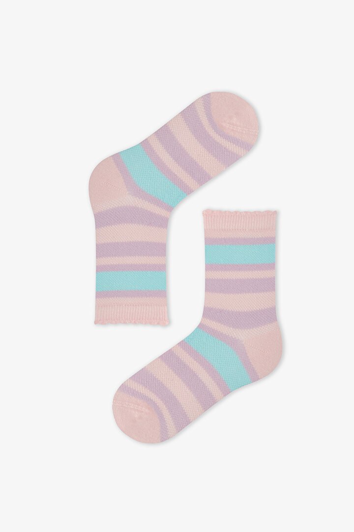 Renkli Kız Çocuk Cozy Club 4 'lü Soket Çorap - 2