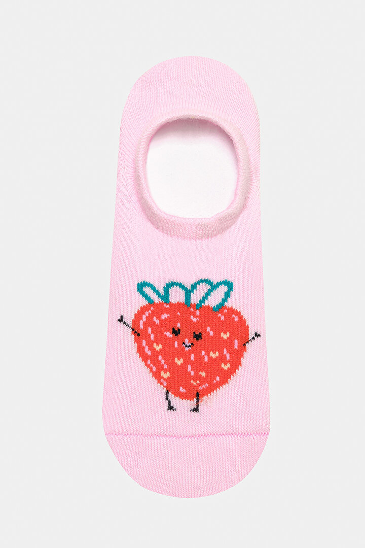 Girls Strawberry 2in1 Suba Socks - 2