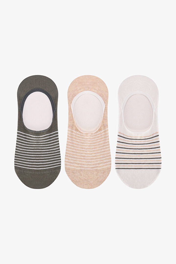 Erkek Renkli Sandy Lines Mindfulness 3'lü Suba Çorabı - 1