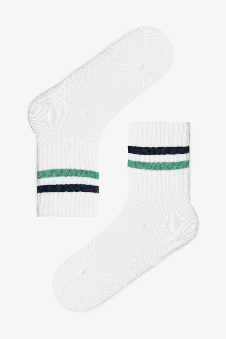 Erkek Çocuk Greeny Çizgili 3'lü Soket Çorap - 2