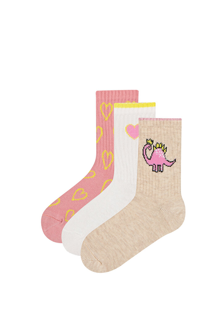 Sweetie Dino 3lü Soket Çorap - 1