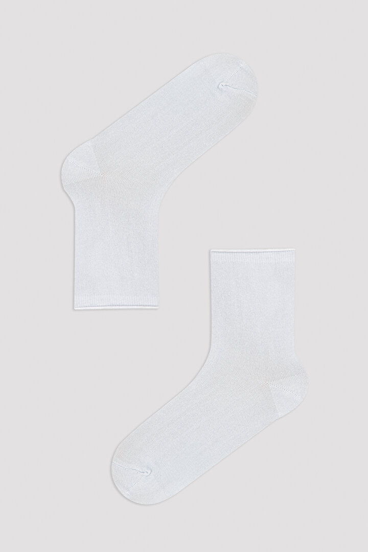 Siyah-Beyaz Modal Mater 2li Soket Çorap - 2