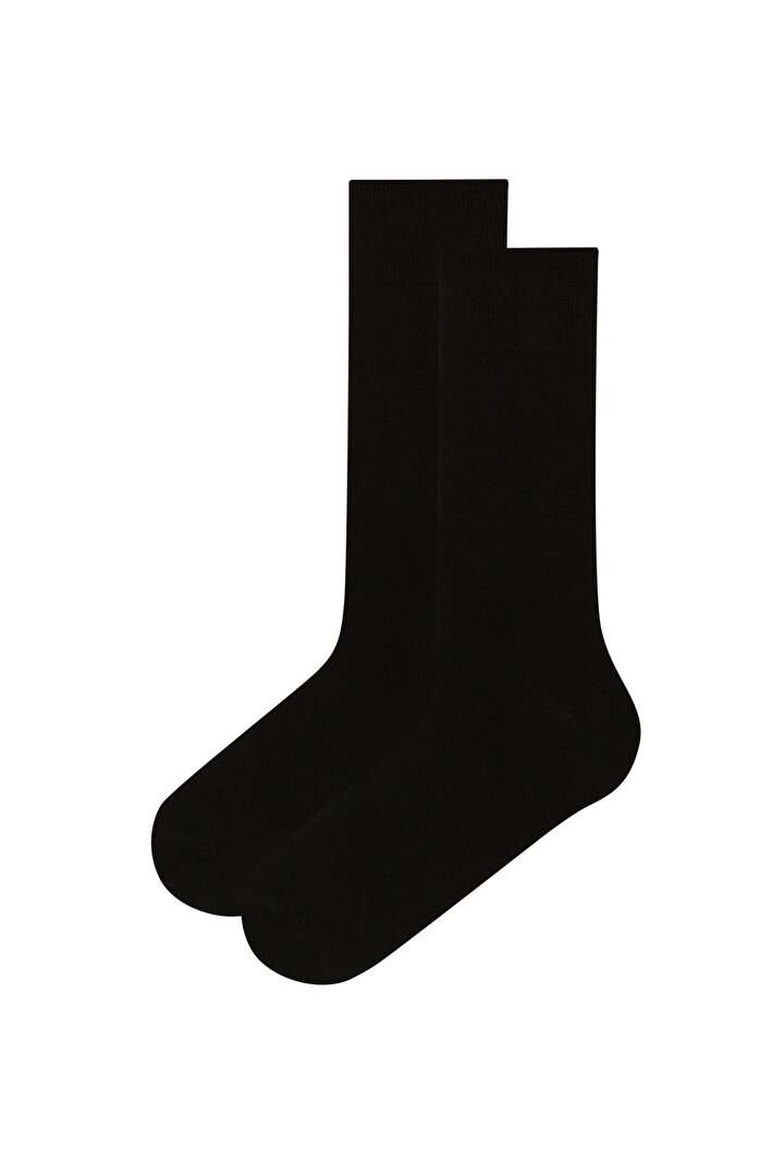 Men's Black Bamboo 2-Pair Ankle Socks - 1