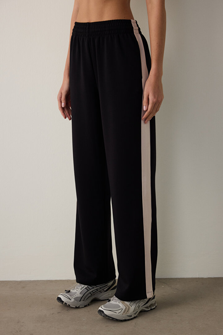 Siyah Silky Feel Spor Pantolon - 2