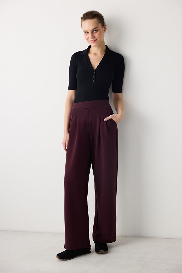 Chic Pleated Pants - 1