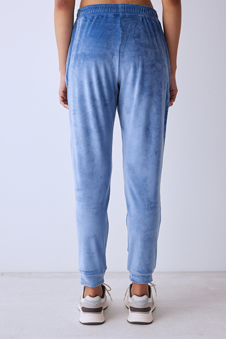 Soft Velvet Active Dark Blue Jogger - 2