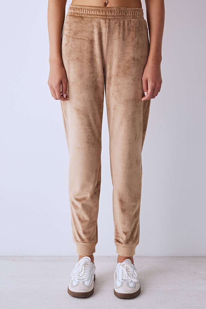 Soft Velvet Active Brown Jogger - 2