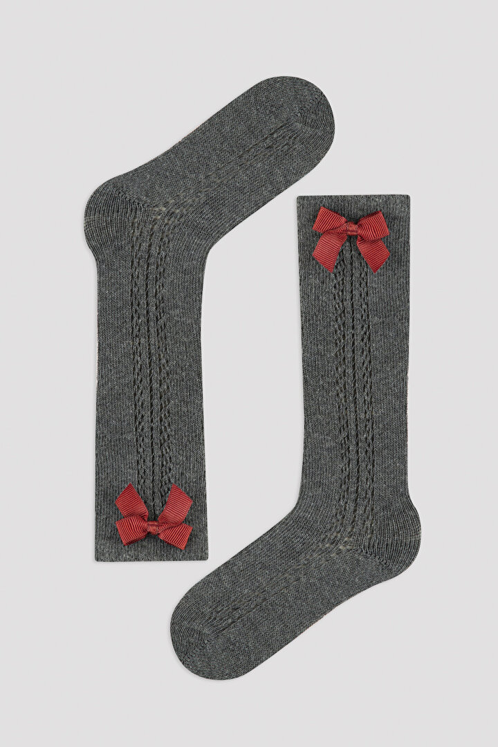 Greymelange Girls Colly Knee High Socks - 1