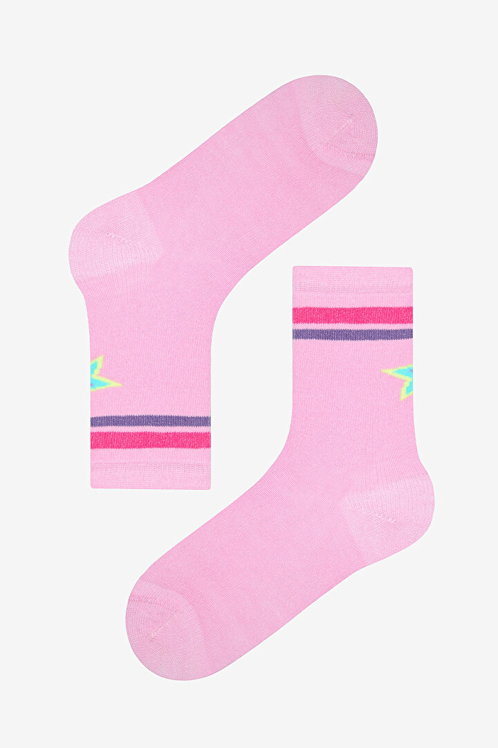 Girls Best Star 4in1 Multi Colour Socket Socks - 2