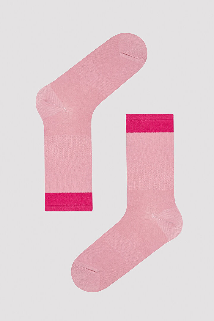 Colored Block Çok Renkli 3lü Soket Çorap - 2