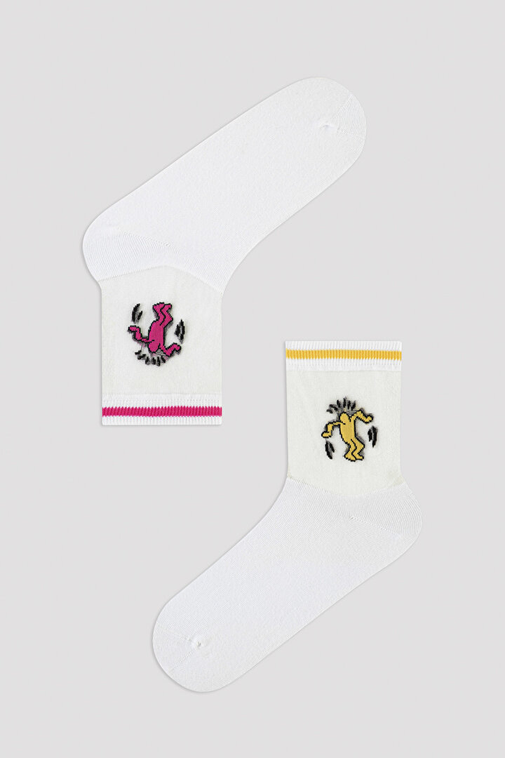 Tulle Soket Çorap-Keith Haring Koleksiyonu - 2
