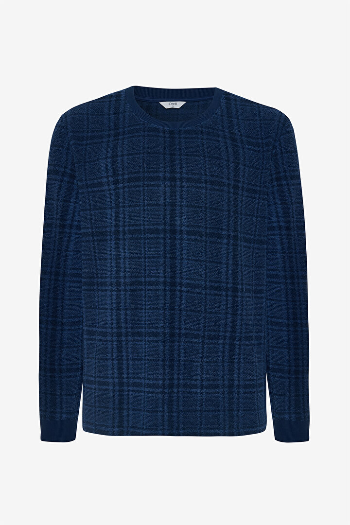 Erkek Ekoseli Oversize Pamuklu Pijama Takımı - 2