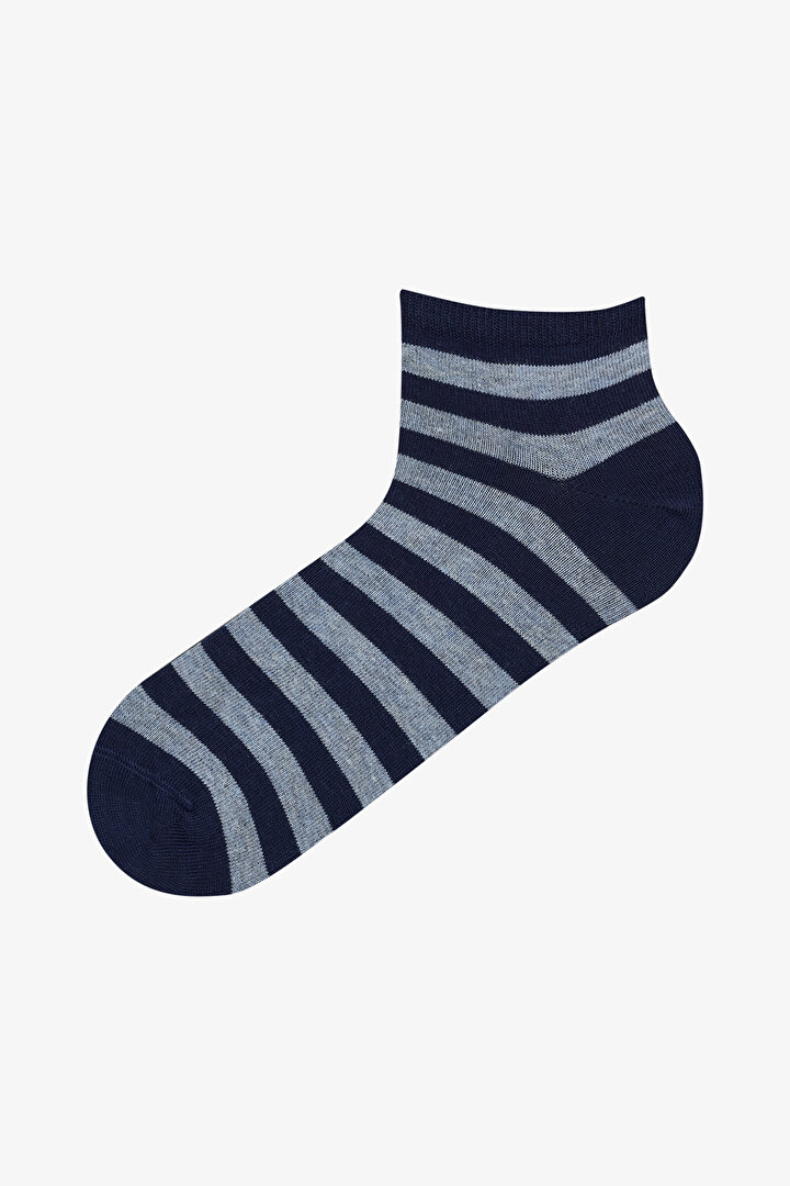 Erkek Gentleman 3lü Çok Renkli Patik Çorap - 4