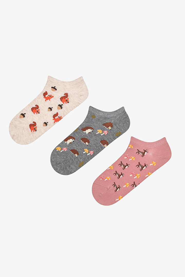 Animal World 3in1 Liner Socks - 1