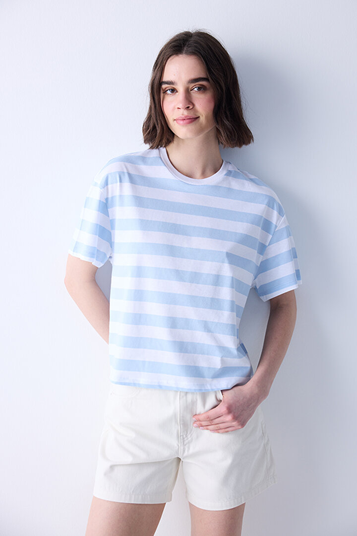 Crop Bluz T-Shirt - 1