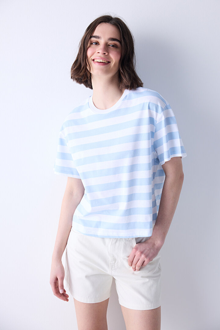 Crop Bluz T-Shirt - 2