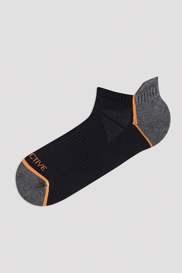 Black E. Colourful 2in1 Liner Socks - 2