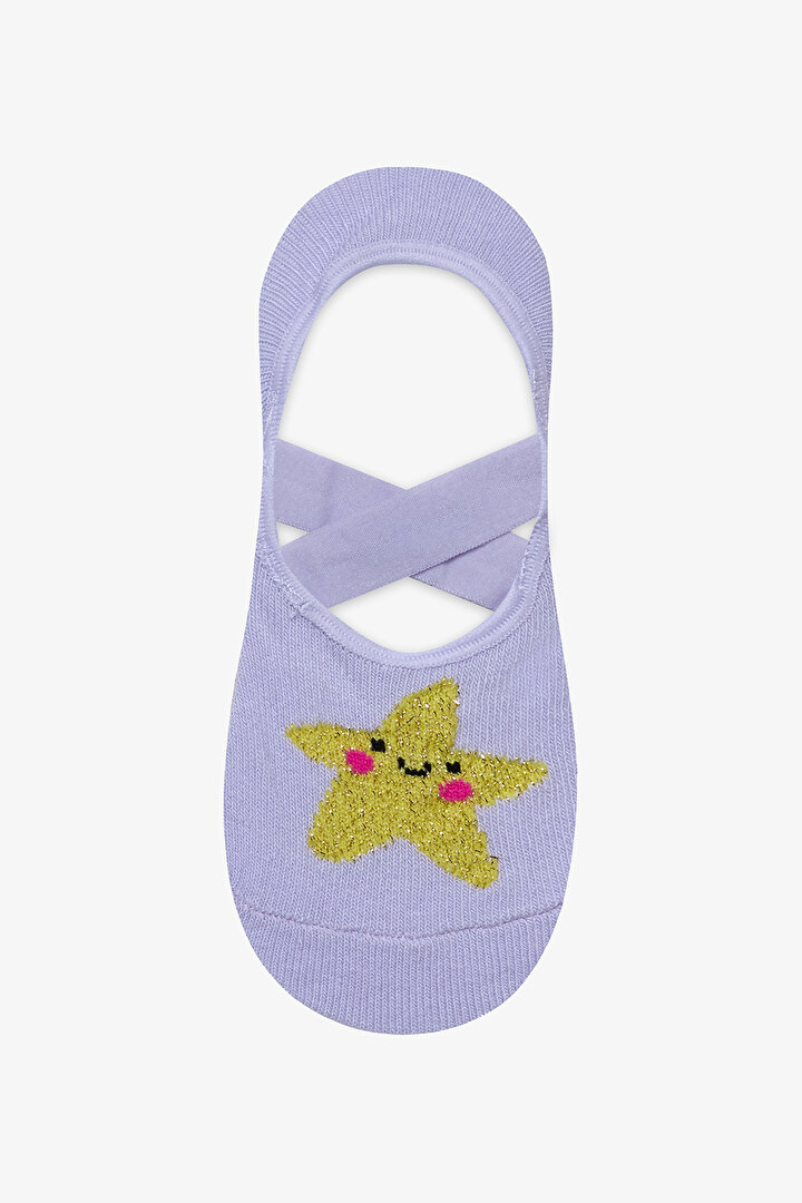 Girls Star Lilac Suba Socks - 1