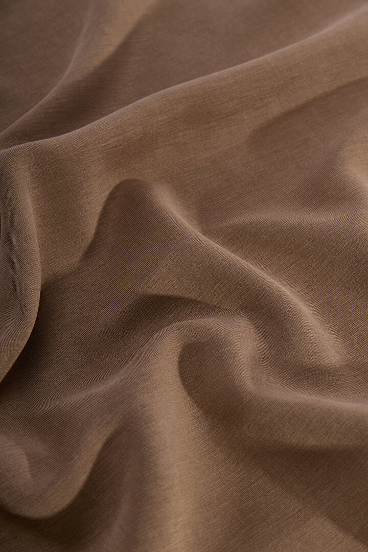 Khaki Crop Modal Top - 2