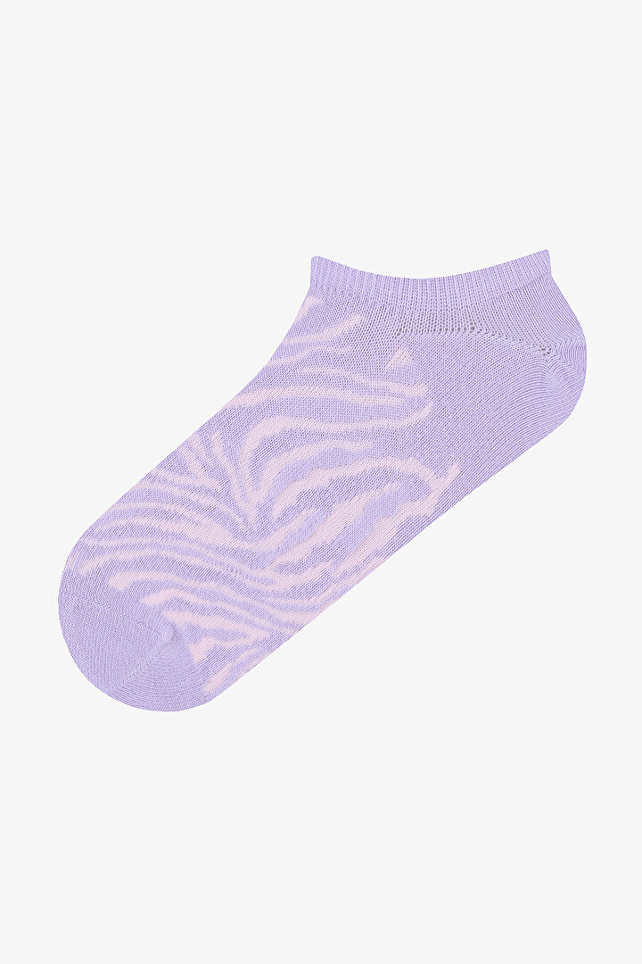 Animal Pattern Pink White  3in1 Sneaker Socks - 2