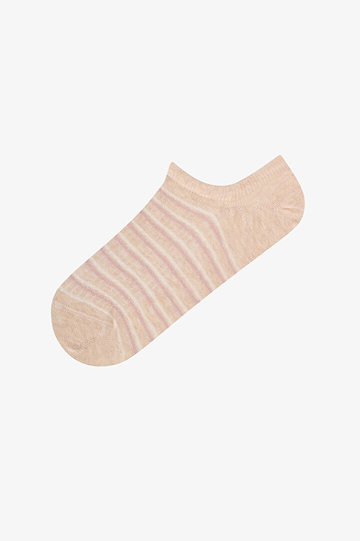 Ribbed Stripes 3'lü Sneaker Çorabı - 2