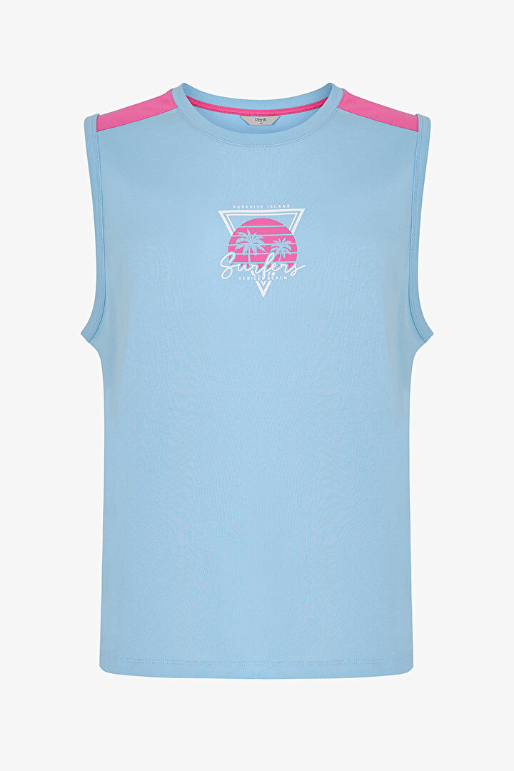 Erkek Renkli Surfer Şortlu Pijama Takımı - 2