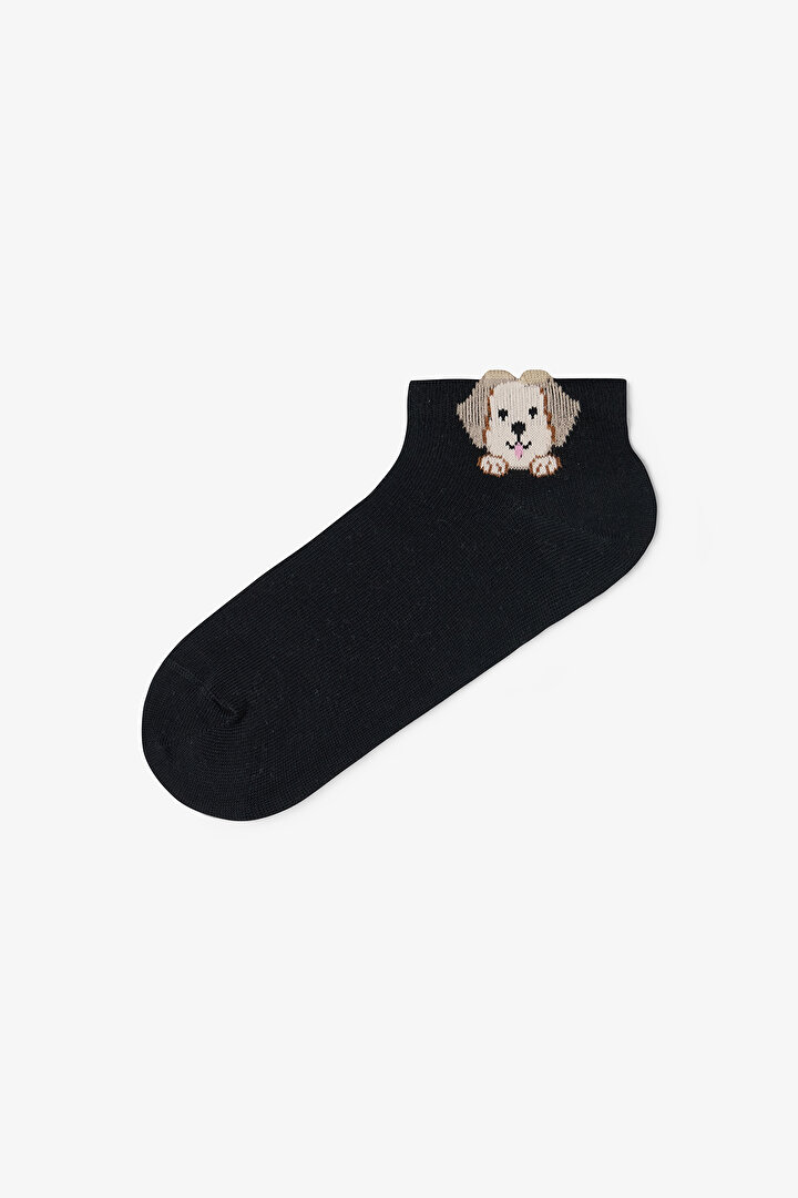 3 Pairs of Cotton 3D Animal Patterned Liner Socks - 2