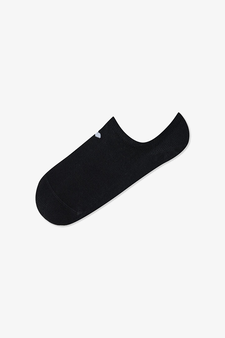 3 Çift Pamuklu Kalp ve Pati Nakışlı Sneaker Çorap - 2