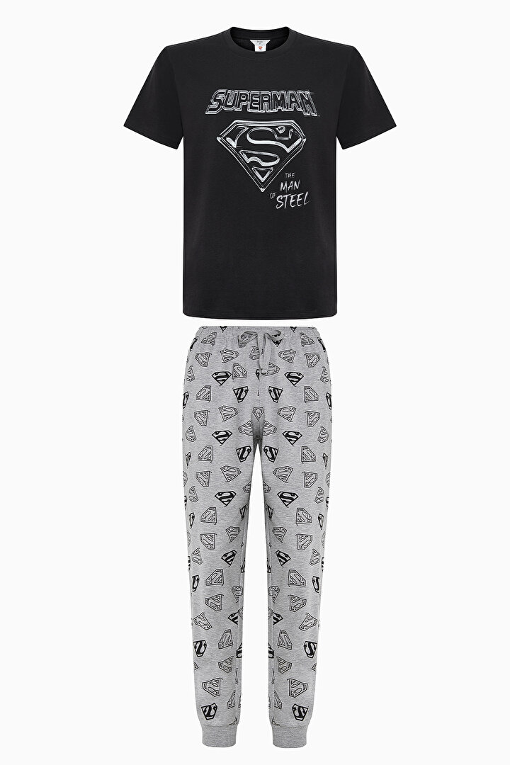 Superman Multi Colour Pant PJ Set - 1