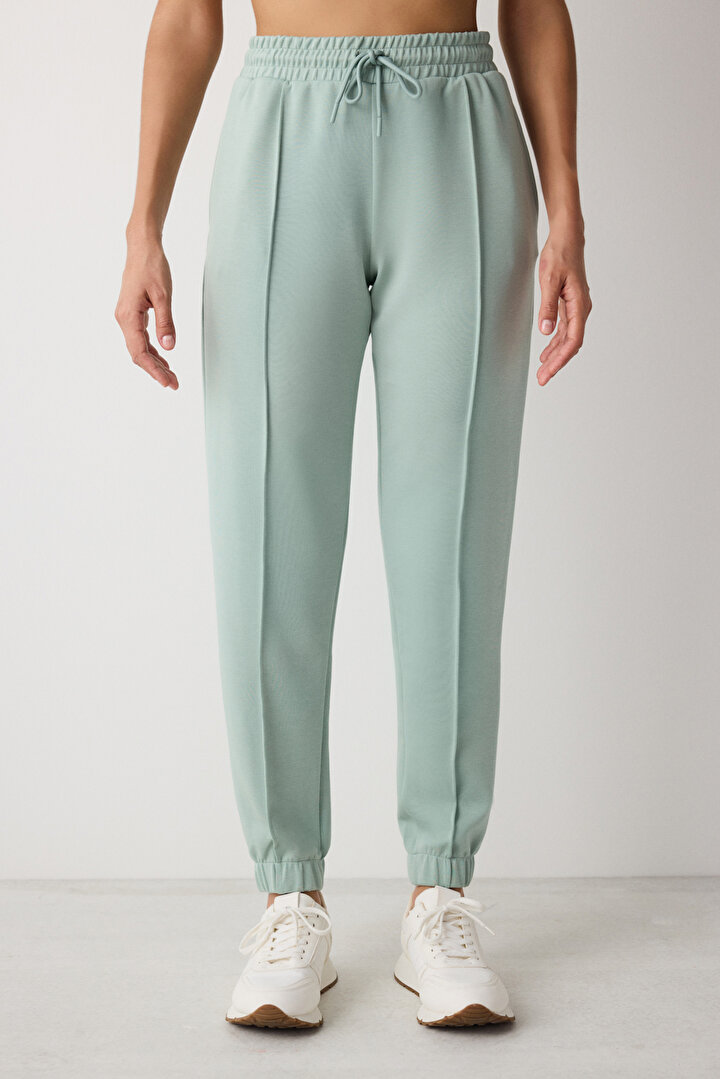 Silky Feel Active Light Green Jogger - 2