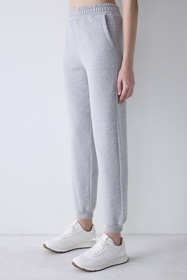 High Rise Pocket Grey Jogger - 1