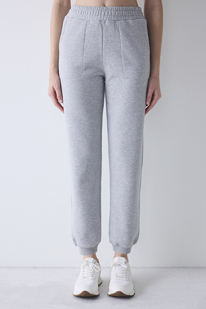 High Rise Pocket Grey Jogger - 2