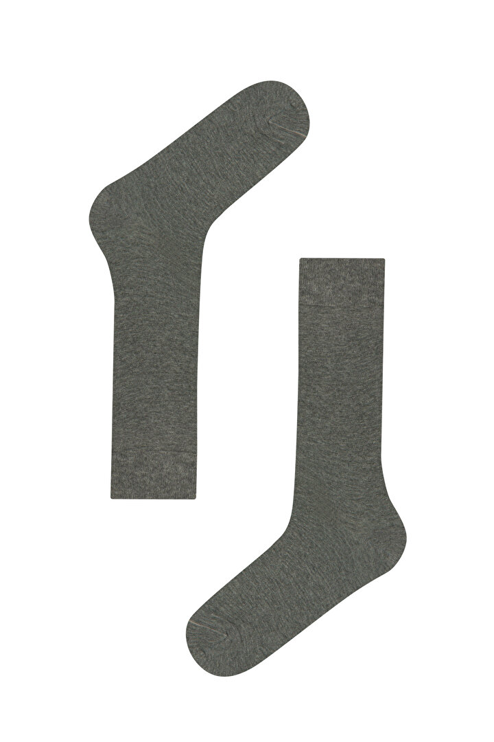 Man Wool Grey Socket Socks - 1