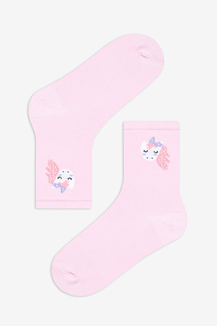 Girls Prety Unicorn 4in1 Multi Colour Socket Socks - 2