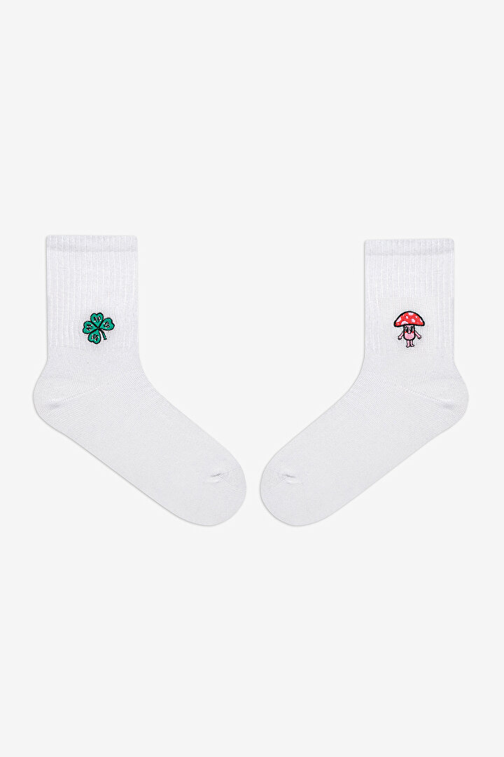 Cute Mushroom Tennis Socks - 1