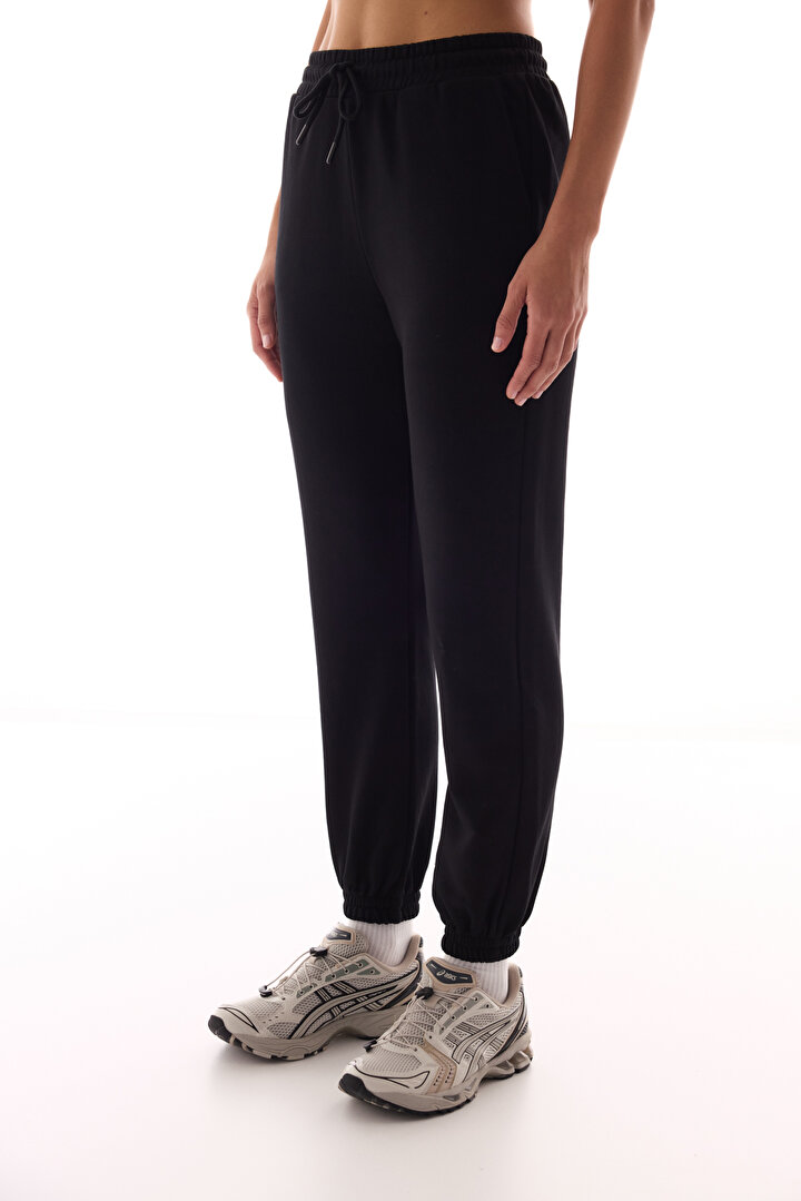 Siyah Yüksek Bel Active Jogger Pantolon - 1