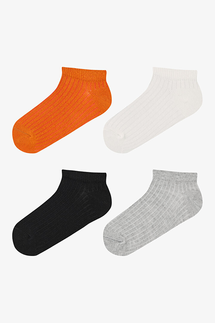 Boys Russet Multi Colour 4in1 Liner Socks - 1