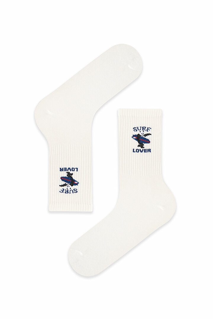 Erkek Renkli Surf Panda 2'li Soket - 2