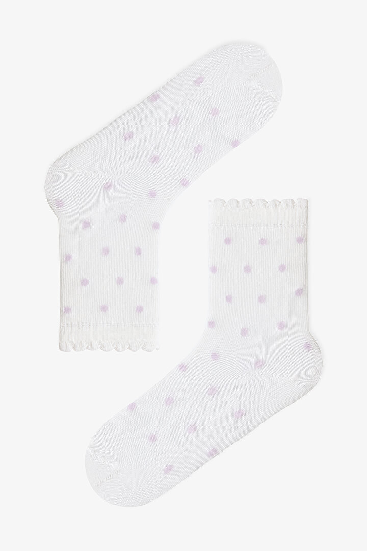 Lila Kız Çocuk Lilac Axolot 2'li Soket Çorap - 2