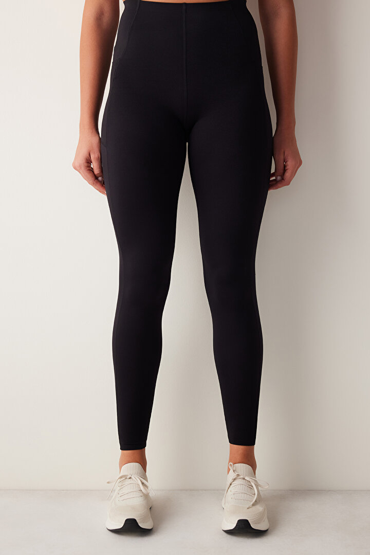 Miracle Pocket Detailed Black Legging - 2