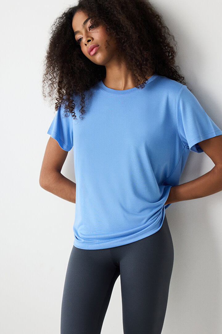 Modal Blue T-Shirt - 1