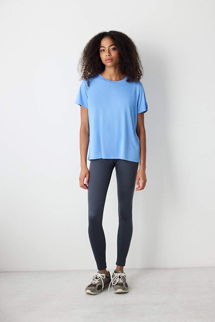 Modal Blue T-Shirt - 2