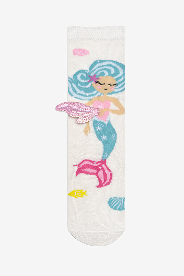 Girls Wings Mermaid Pant Socks - 2